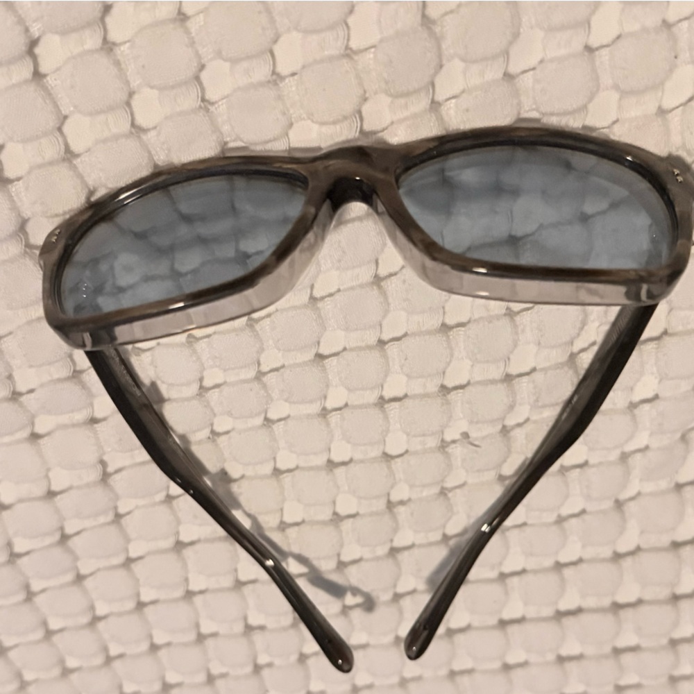Linda Farrow Charcoal Sunglasses with Sky Lenses